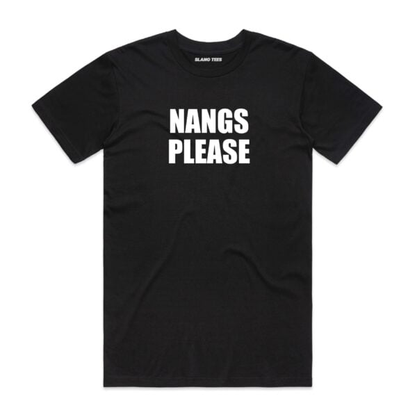 111121 NANGS PLEASE T SHIRT FRONT BLACK scaled