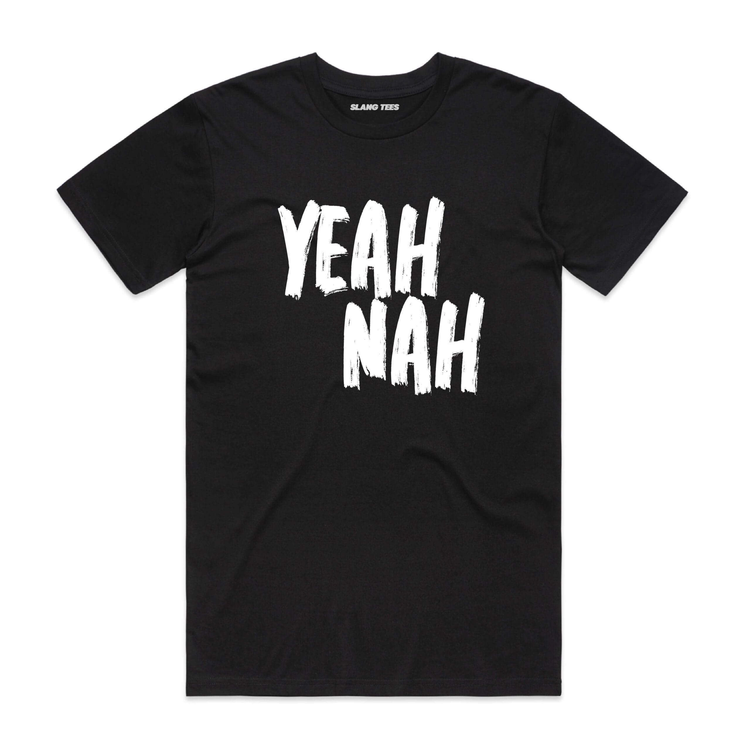 111129 YEAH NAH T SHIRT FRONT BLACK scaled