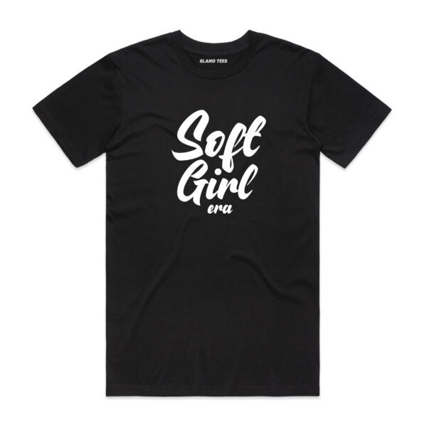 11113 SOFT GIRL ERA T SHIRT FRONT BLACK