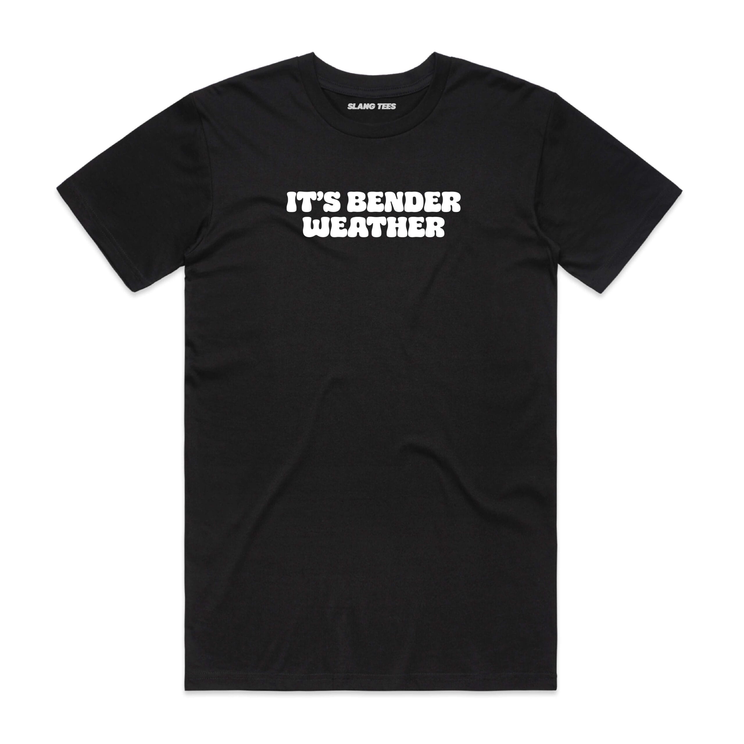 111132 ITS BENDER WEATHER T SHIRT FRONT BLACK scaled