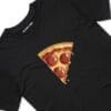 11125 MATCHING PIZZA SLICE T SHIRT FRONT BLACK TAGS scaled