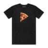 11125 MATCHING PIZZA SLICE T SHIRT FRONT BLACK scaled